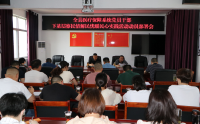 县医疗保障局召开党员干部下基层察民情解民忧暖民心实践活动动员部署会