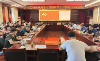 房县林业局传达学习省第十二次党代会精神