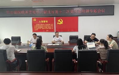 军店镇财政所：深入贯彻学习湖北省第十二次党代会精神