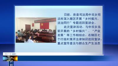中坝乡司法所开展“乡村振兴   法治同行”专题普法宣讲