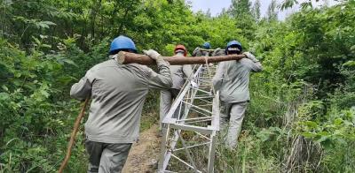 国网房县供电公司加快秦口至上龛35千伏线路工程建设