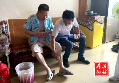 上龛乡：“下察解暖”走访慰问老干部