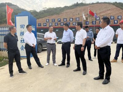 省生态环境厅监察专员冯安龙调研我县生态环境保护工作