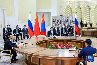 习近平出席中俄蒙元首第六次会晤 