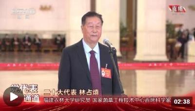 党代表通道丨林占熺：菌草技术走向世界 贡献“中国智慧”