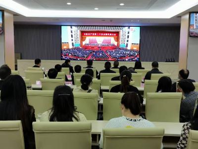 城关镇集中收看党的二十大开幕会盛况