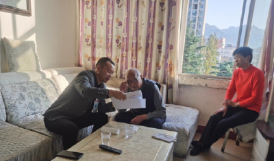 回龙乡人社中心：认证服务“送上门”