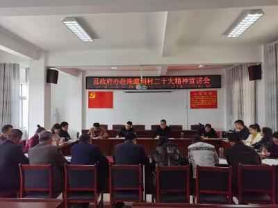 县政府办赴尹吉甫镇珠藏洞村宣讲党的二十大精神