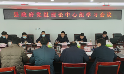 县政府党组开展理论中心组集中学习