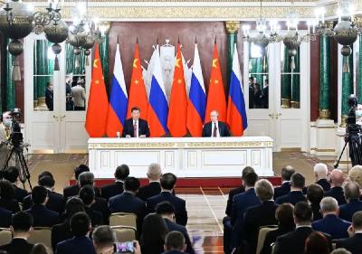关注┃习近平同俄罗斯总统普京共同会见记者