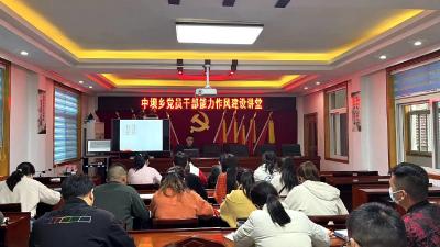 中坝乡组织召开党员干部能力作风建设专题培训