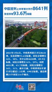 中欧班列累计开行超7.3万列 通达欧洲25个国家