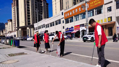 房县退役军人事务局：志愿服务添风采 文明创建争先锋