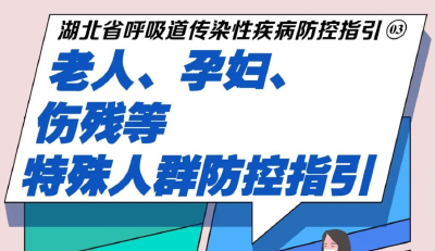 湖北省呼吸道传染性疾病防控指引③：特殊人群该如何防控？