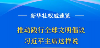 新华社权威速览 | 推动践行全球文明倡议，习近平主席这样说