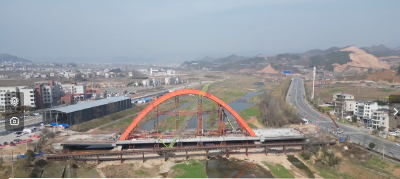 房县塘溪大桥桥梁改造提升工程收尾中