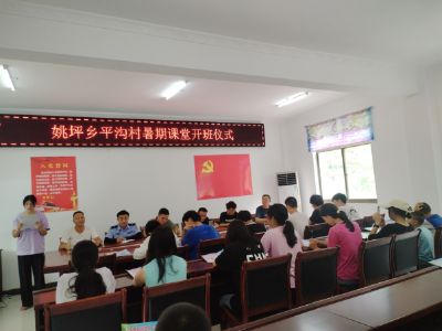姚坪乡平沟村：暑期课堂助力平安暑假
