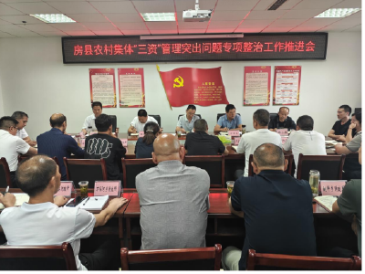 房县组织召开农村集体“三资”管理突出问题专项整治推进会