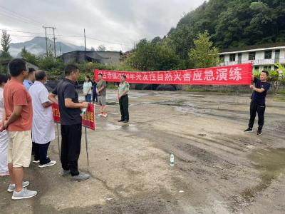 门古寺镇：组织民兵应急排开展防汛演练
