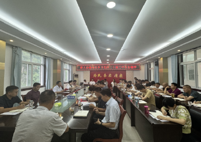 野人谷镇传达学习贯彻党的二十届三中  全会精神