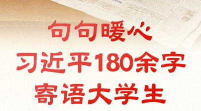 青春华章丨句句暖心 习近平180余字寄语大学生