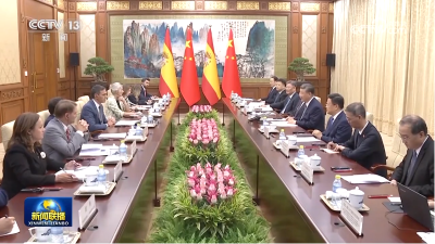习近平会见西班牙首相桑切斯