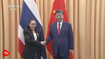 习近平会见泰国总理佩通坦