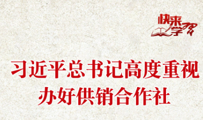 学习进行时·快来学习｜习近平总书记高度重视办好供销合作社