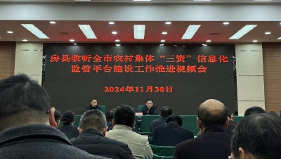 房县召开收听全市农村集体“三资”信息化监管平台建设工作推进视频会