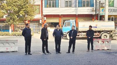 市交通运输局局长文春调研指导我县交通项目建设工作