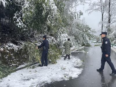 严阵以待  九道乡筑牢雨雪天气“安全网”