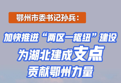 鄂州市委书记孙兵：加快推进“两区一枢纽”建设 为湖北建成支点贡献鄂州力量