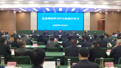 县委理论学习中心组开展集体学习