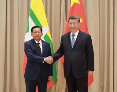 视频丨习近平会见缅甸领导人敏昂莱