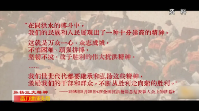 专家解读：传承抗洪精神 奏响建成支点最强音