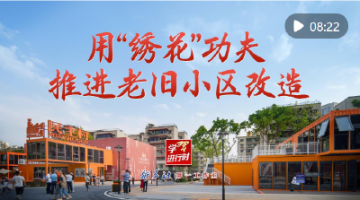 学习进行时｜用“绣花”功夫推进老旧小区改造