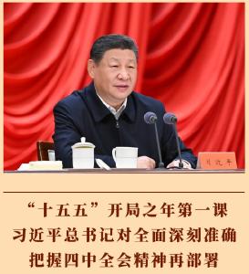 第一观察 | “十五五”开局之年第一课，习近平总书记对全面深刻准确把握四中全会精神再部署 