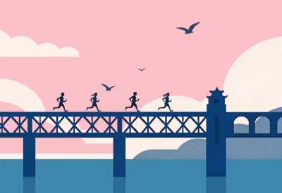 砰砰！武汉马拉松开跑，这次跑道变粉了丨 SVG 互动