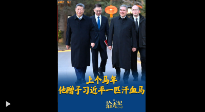 拾光纪·马年再会老朋友，上个马年他赠予习近平一匹汗血马