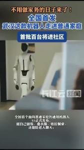 全国首发 武汉这款机器人走进普通家庭