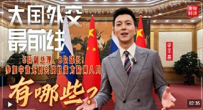 大国外交最前线丨5位副总理、8位部长！参加中俄元首会谈的俄方陪同人员有哪些？
