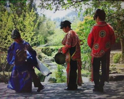 唐崖土司城遗址入画册