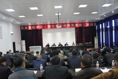 来凤林业局集中学习《湖北省行政问责办法》