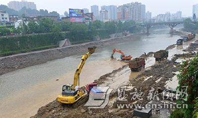 清江州城段治理工程为主汛期防洪“让路”