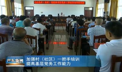 加强村（社区）一把手培训 提高基层党务工作能力