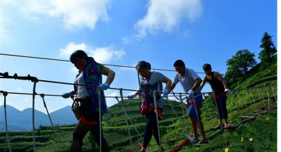 湖北宣恩：“茶园蜀道”享清凉