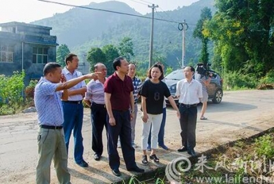 刘芳震在来凤调研灾后重建等工作