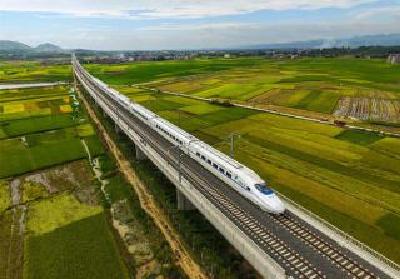 中国高铁里程超2万公里 “四纵四横”基本成型