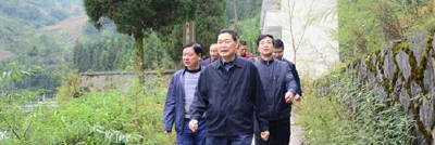 湖北省水利厅巡查利川灾后重建工作