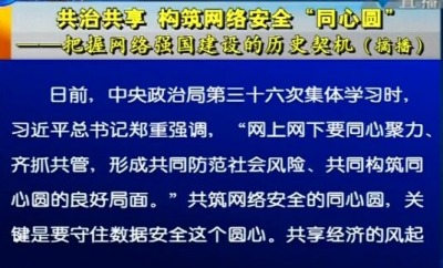 视频 | 共治共享 构筑网络安全“同心圆”